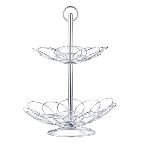 Royal Cuisine 2-Tier Fruit Vegetables Basket Bowl