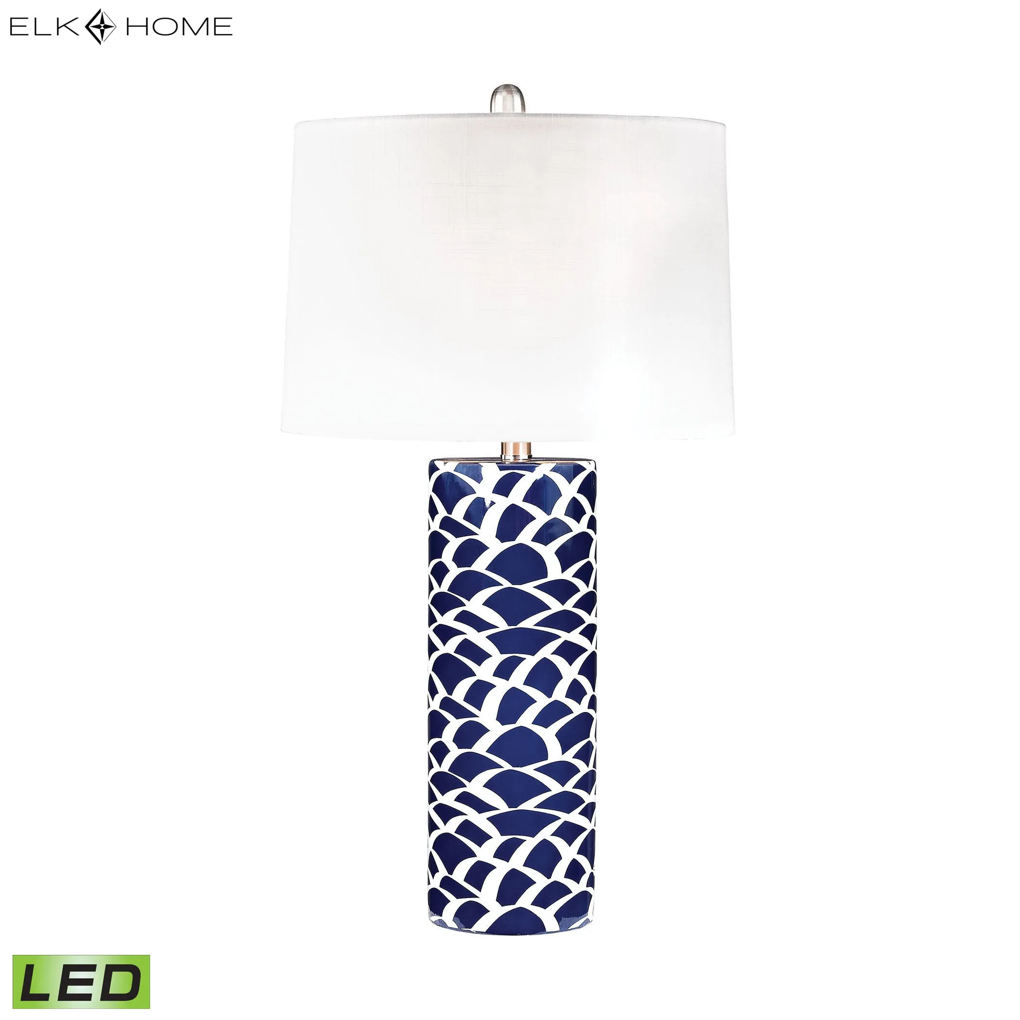 Scale Sketch 28" LED Table Lamp in Navy