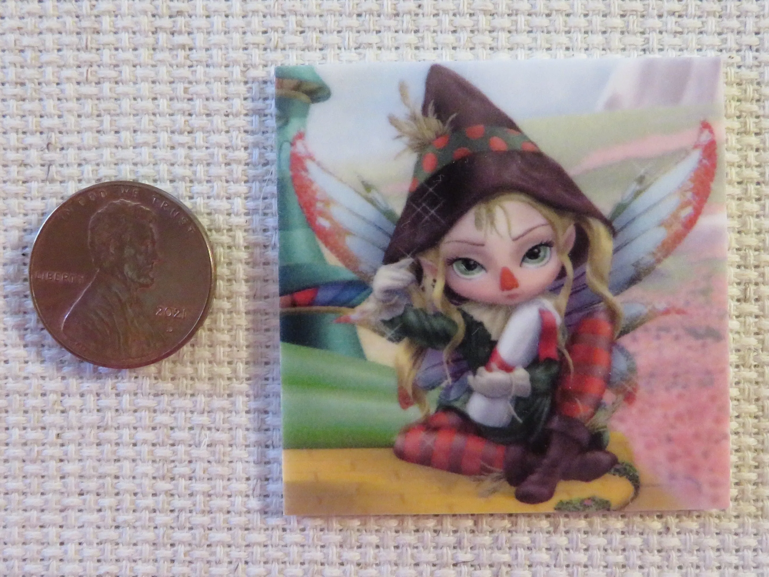 Scarecrow Fairy Needle Minder, Cover Minder, Magnet