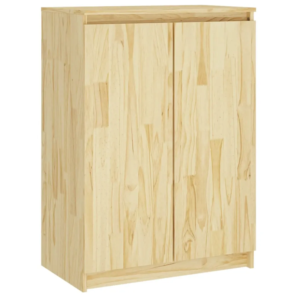 Side Cabinets 3 pcs Solid Pinewood