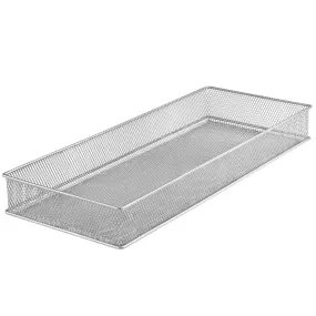 Silver Mesh Drawer Cabinet and or Shelf Organizer  15x6x2” 1pc