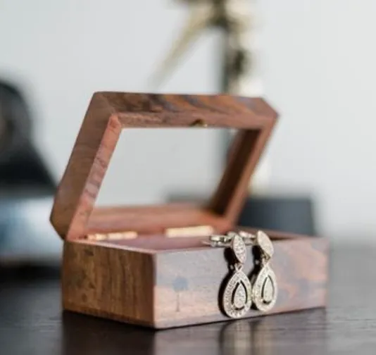 Small wooden gift box