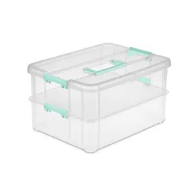 Sterilite Stack & Carry 2 Layer Storage Box