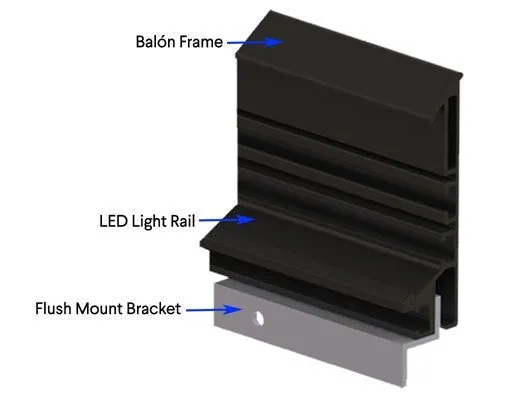 Stewart Filmscreen Balón Fixed Frame 133" (51.25x122.75) Cinemascope [2.40:1] BALG3E133CFHG5FLMX