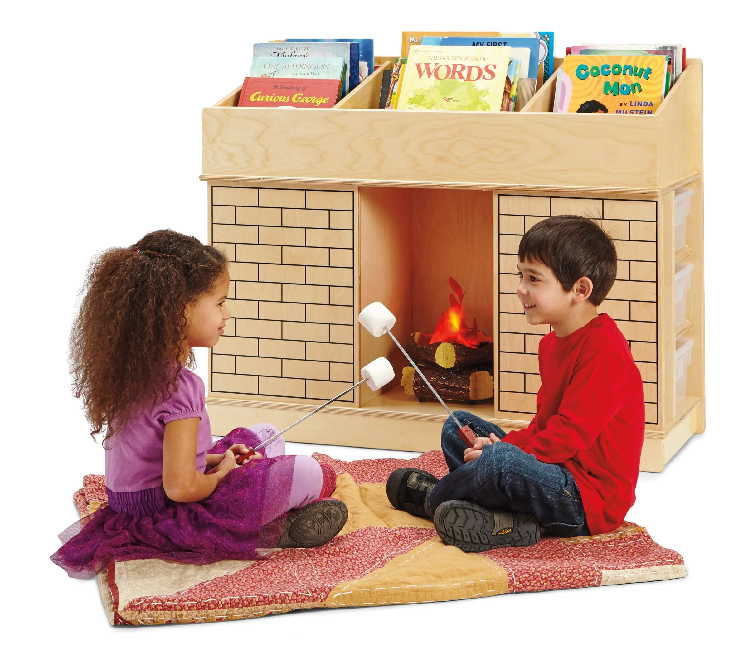 Storybook Fireplace Bookshelf