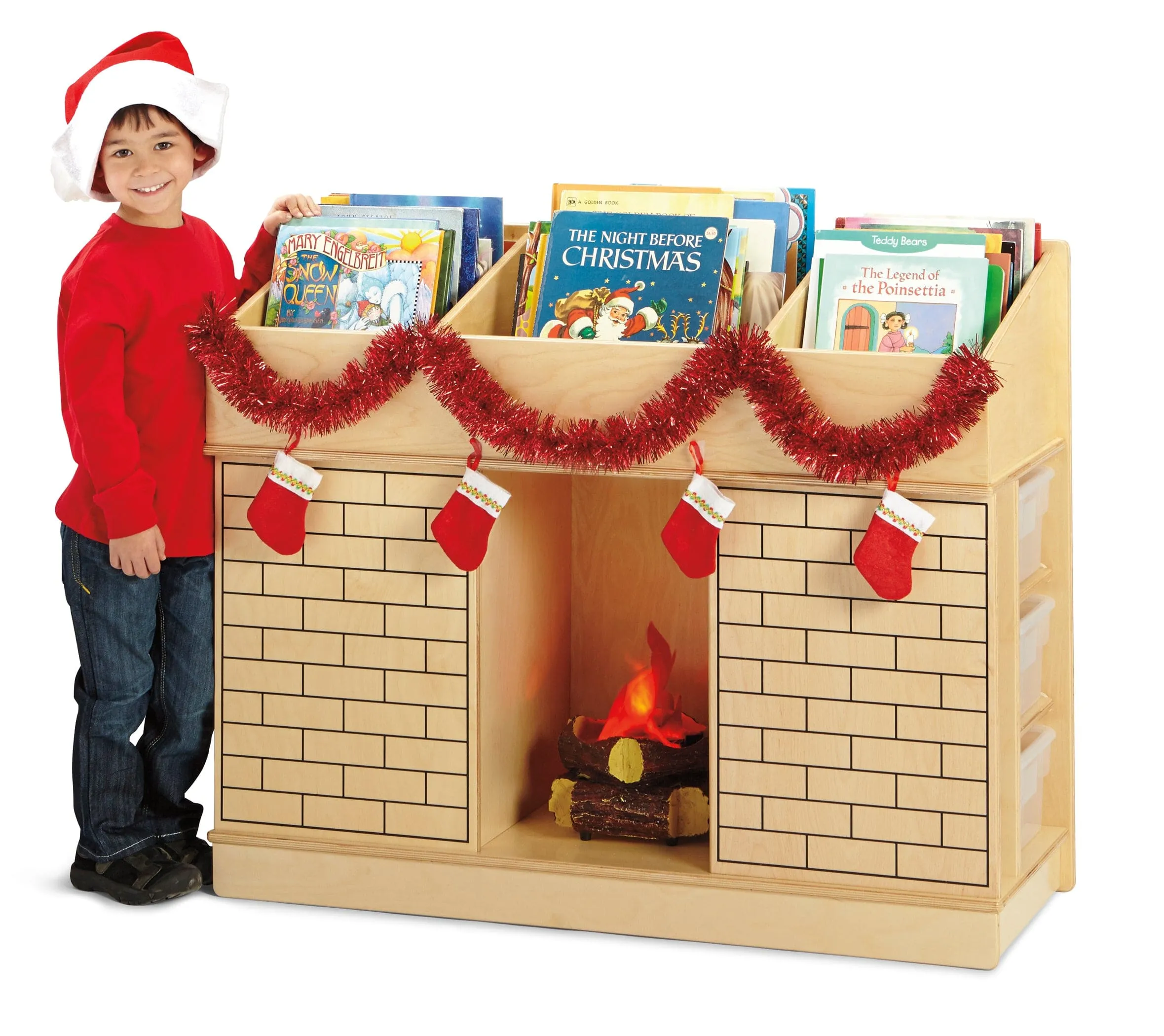 Storybook Fireplace Bookshelf