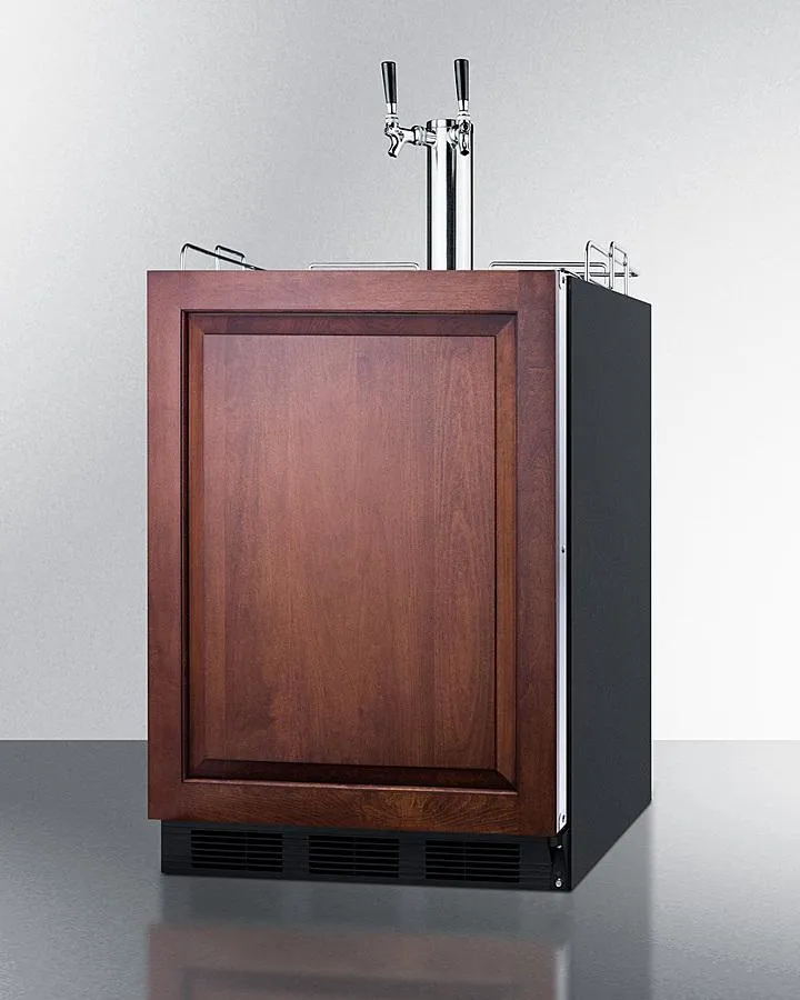 Summit SBC58BLBIADAIFWKDTWIN 24" Wide Built-in Wine Kegerator, ADA Compliant (panel Not Included)