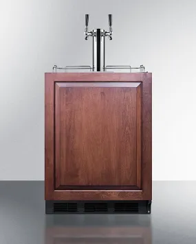 Summit SBC58BLBIADAIFWKDTWIN 24" Wide Built-in Wine Kegerator, ADA Compliant (panel Not Included)