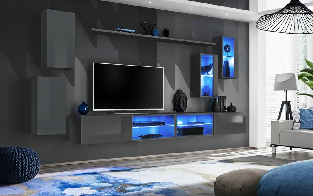 Switch XXV Wall Entertainment Unit For TVs Up To 75"