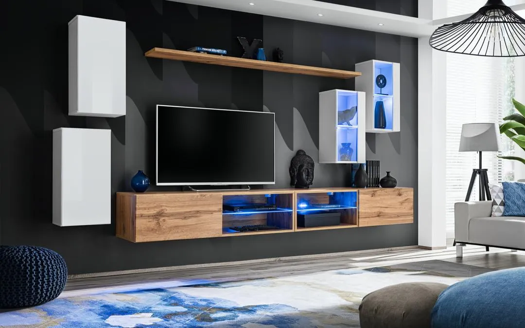 Switch XXV Wall Entertainment Unit For TVs Up To 75"