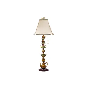 Tea Service 35" Table Lamp in Multicolor