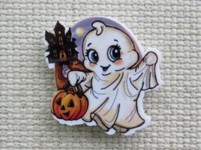 Trick or Treating Ghost Needle Minder, Cover Minder, Magnet