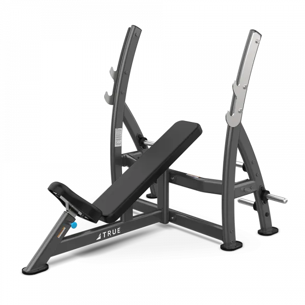 True XFW-7200 Incline Press Bench with Plate Holders