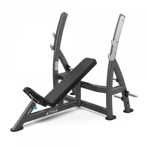 True XFW-7200 Incline Press Bench with Plate Holders