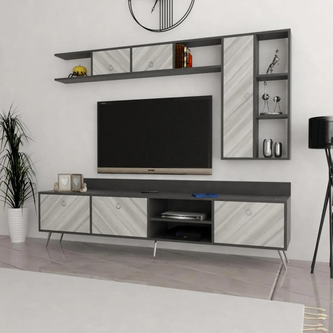 Two-Meter TV Table