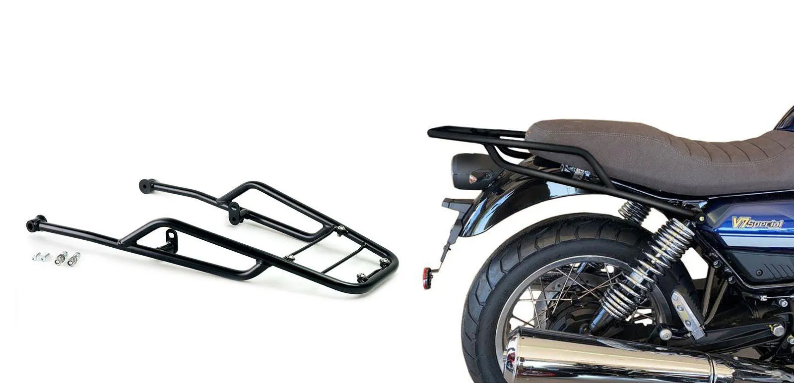 UNIT Garage ATLAS Rear Rack   Passenger Grip - Moto Guzzi V850 (2021 )