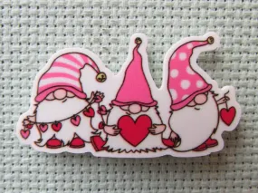 Valentines Day Gnome Trio Needle Minder, Cover Minder, Magnet