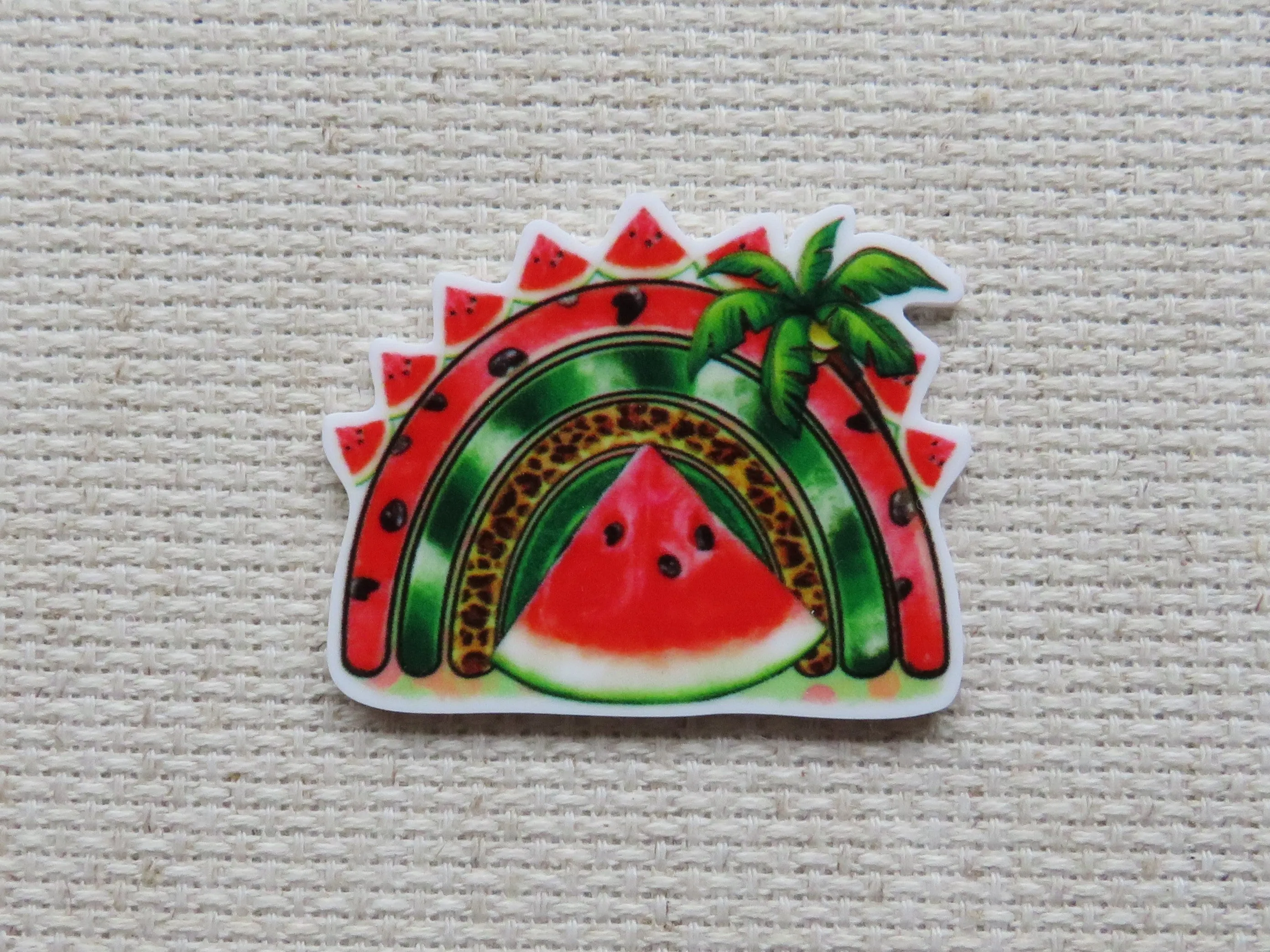 Watermelon Rainbow Needle Minder, Cover Minder, Magnet