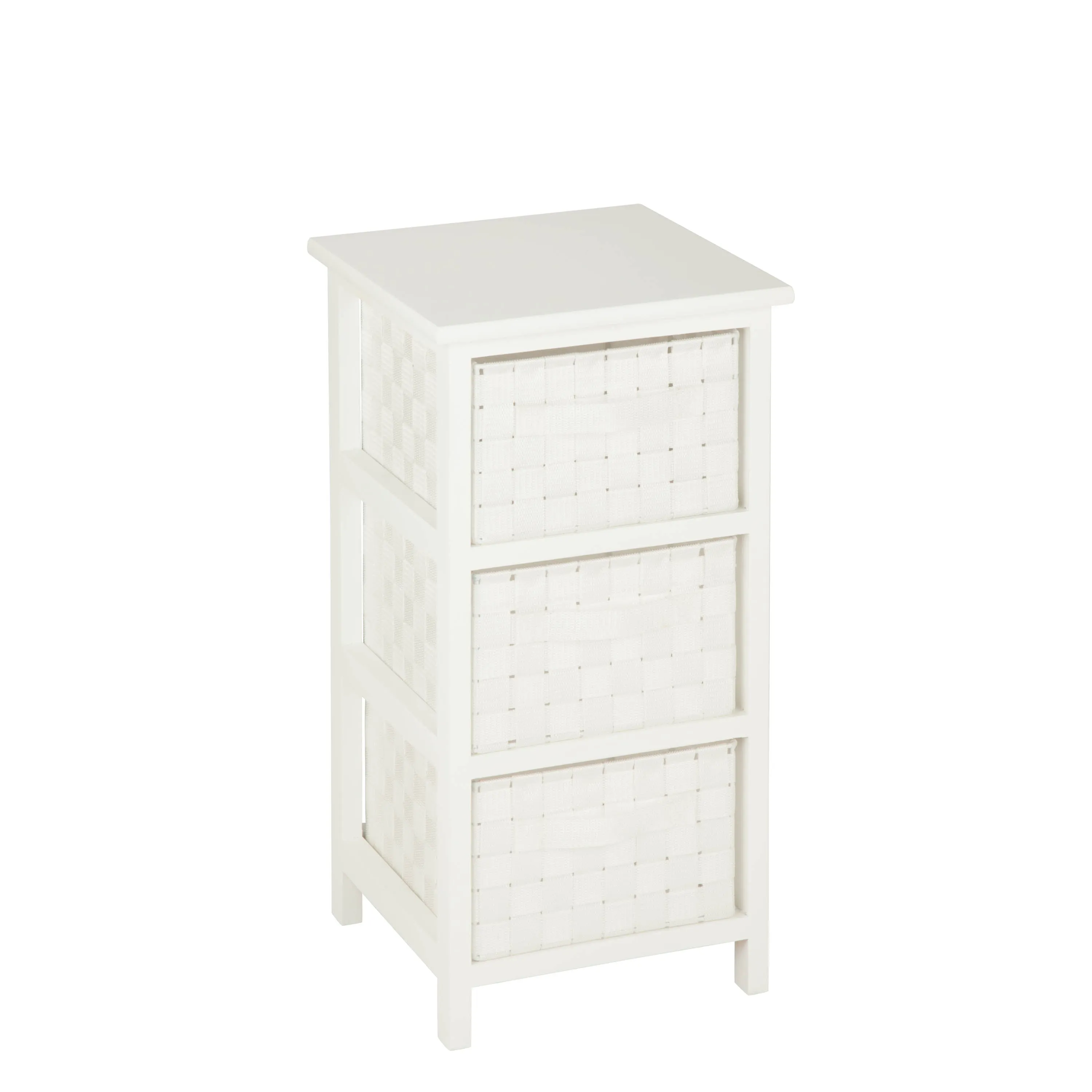 White Small 3-Drawer Storage Chest