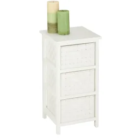 White Small 3-Drawer Storage Chest