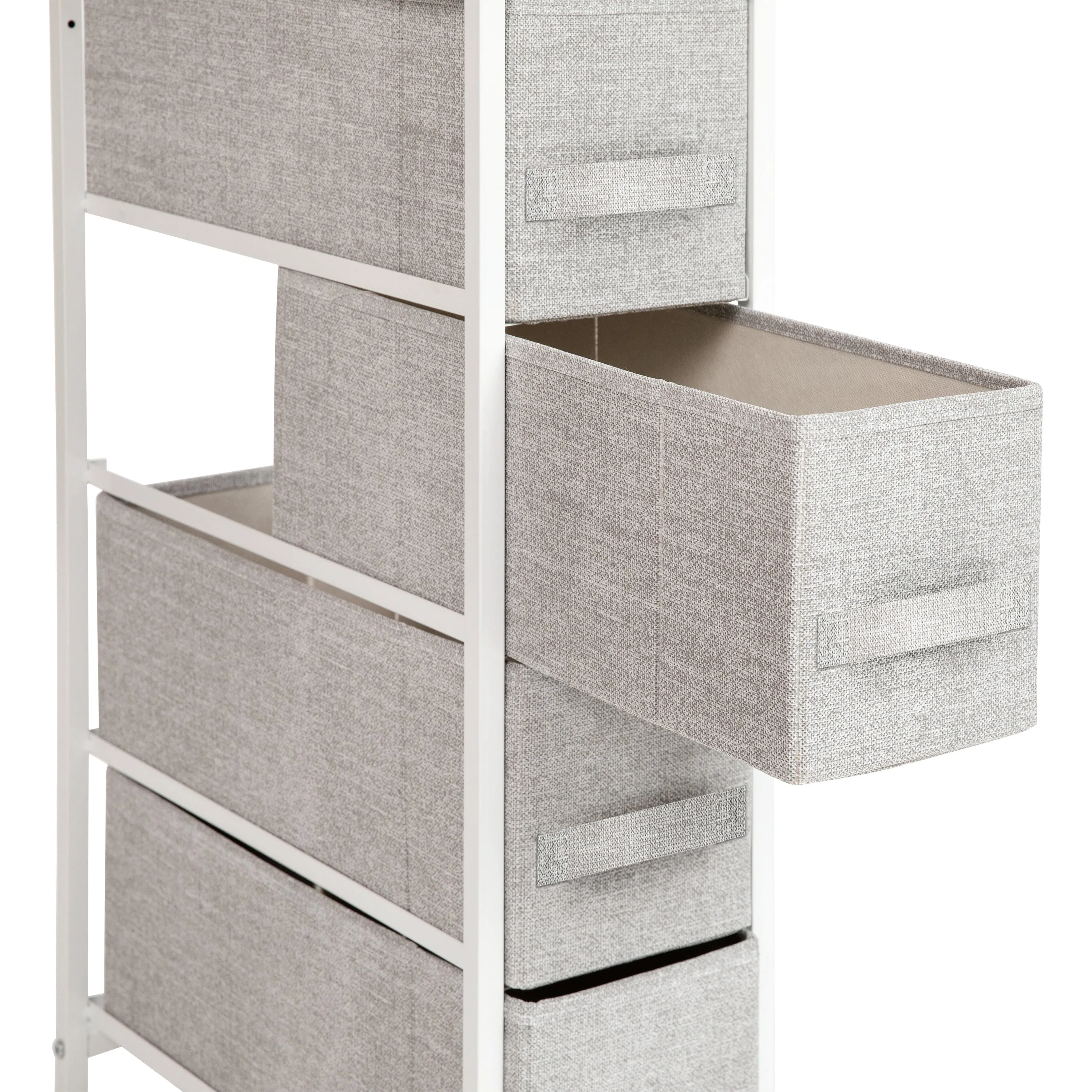 White/Gray Tall Organizer WX-5L203-WH-GR-GG