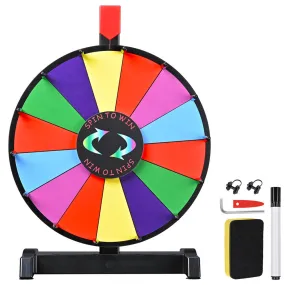 WinSpin 12" Tabletop Prize Wheel Color Dry Erase