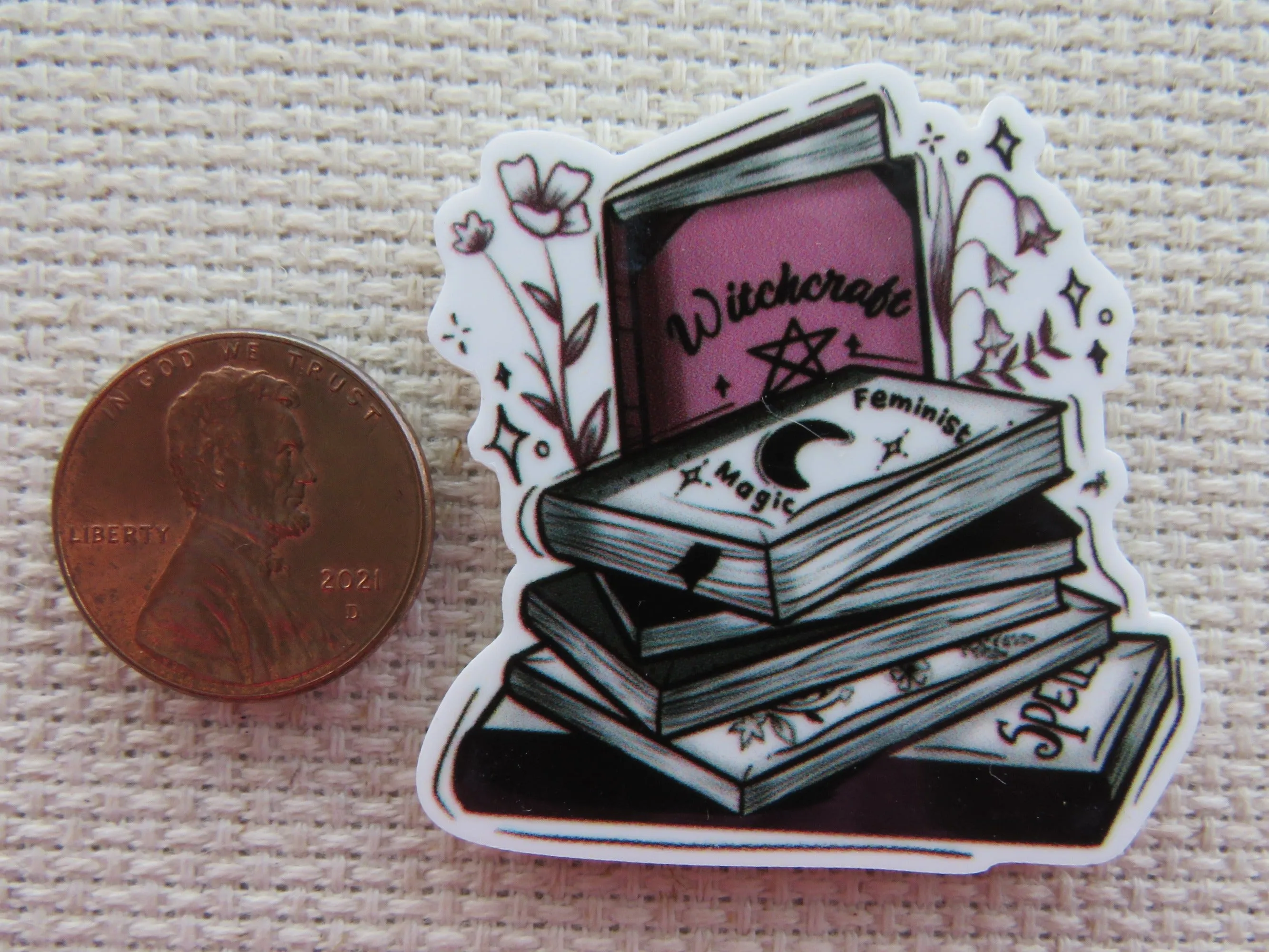 Witchcraft Books Needle Minder, Cover Minder, Magnet